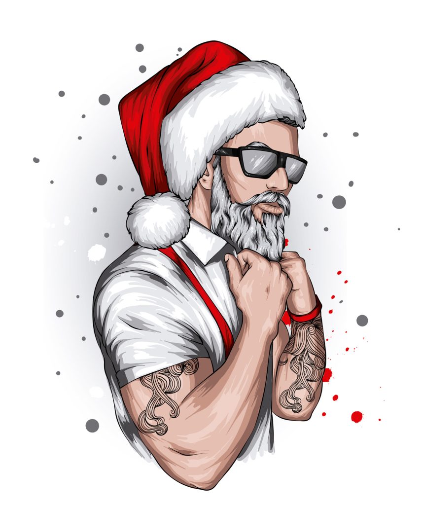 cooler Weihnachts-mann, Quelle: Adobe.de